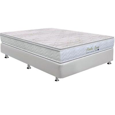 Cama Box Casal: Colchão Molas Ensacadas Orthoflex MasterPocket Starflex Dream New + Base CRC Courano White(138x188)