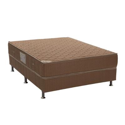 Cama Box Casal: Colchão Molas Bonnel Ortobom Hotelaria Nanolastic Orthotel Spring + Base CRC Orthotel Brown(138x188)