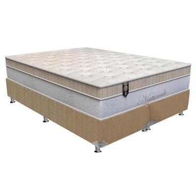 Cama Box King: Colchão Molas Ensacadas Orthoflex MasterPocket Naturale + Base CRC Suede Clean(193x203)