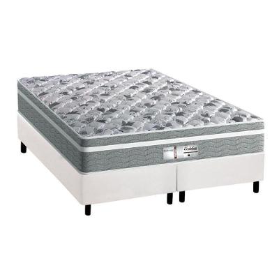 Cama Box King: Colchão Molas Ensacadas Probel MasterPocket Evolution + Base CRC Courano White(193x203)