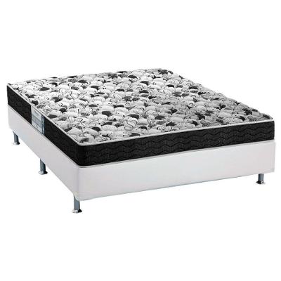 Cama Box Casal: Colchão Espuma Probel Advanced + Base CRC Courano White(138x188)