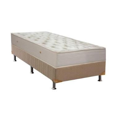 Cama Box Solteiro: Colchão Molas Ortobom Hotelaria Multilastic Orthotel Superluxo + Base CRC Suede Clean(88x188)