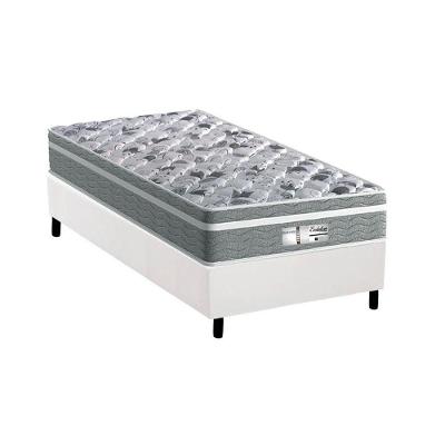 Cama Box Solteiro: Colchão Molas Probel MasterPocket Ensacadas Evolution + Base CRC Courano White(88x188)