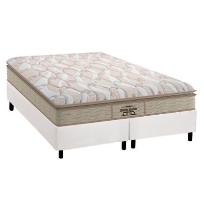 Cama Box King: Colchão Ortopédico Probel D33/AG65 Guarda Costas Extreme Resistence + Base CRC Courano White(193x203)