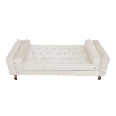 Recamier Baú Félix Solteiro 100cm Corano Bege