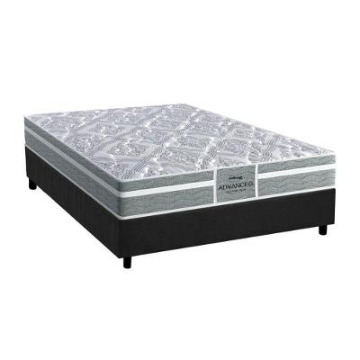 Cama Box Casal: Colchão Ortopédico Probel D28/EP Advanced Tech1000 Plus + Base CRC Suede Gray(138x188)