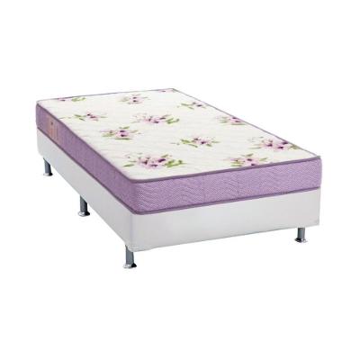 Cama Box Solteiro: Colchão Espuma Ortobom Physical Super Resistente + Base CRC Courano White(88x188)