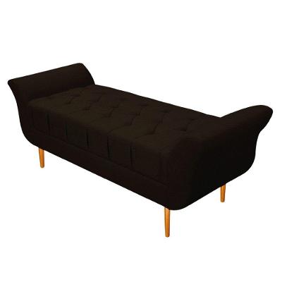 Recamier Estofado Ari 100 Cm Corano Marrom Doce Sonho