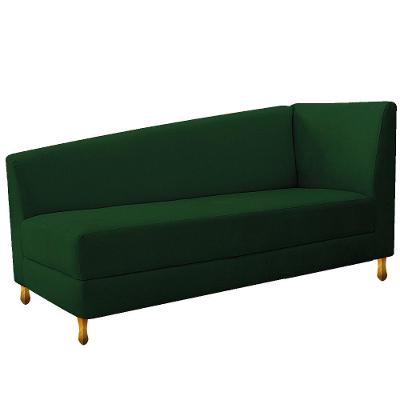 Recamier Valéria 140cm Lado Esquerdo Suede Verde Doce Sonho
