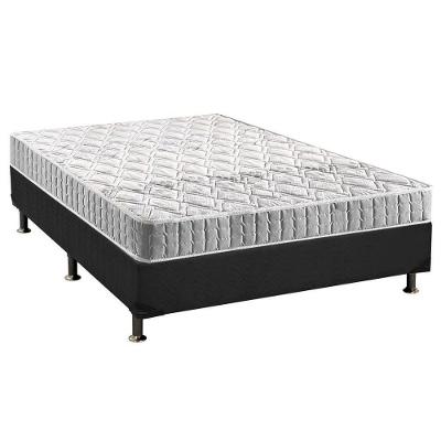 Cama Box Casal: Colchão Espuma D33 Anjos Orthosono + Base CRC Suede Gray(138x188)