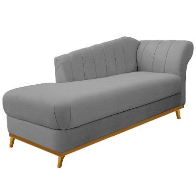 Recamier Vanessa 160cm Lado Esquerdo Corano Cinza Doce Sonho