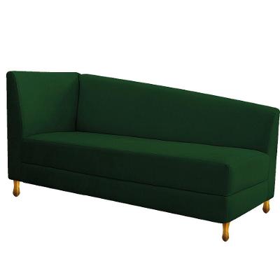 Recamier Valéria 185cm Lado Direito Suede Verde Doce Sonho