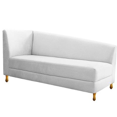 Recamier Valéria 160cm Lado Direito Suede Branco Doce Sonho