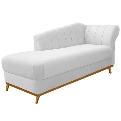 Recamier Vanessa 140cm Esquerdo Corano Branco Doce Sonho