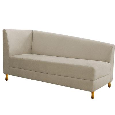 Recamier Valéria 185cm Lado Direito Suede Bege Doce Sonho
