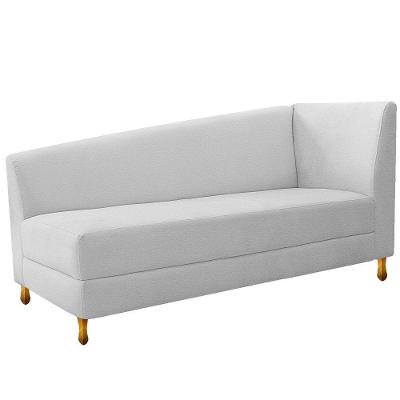 Recamier Valéria 185cm Esquerdo Corano Branco Doce Sonho