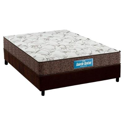 Cama Box Casal: Colchão Anatômico Probel D28/EP Guarda Costas Prómiddle + Base CRC Suede Brown(138x188)