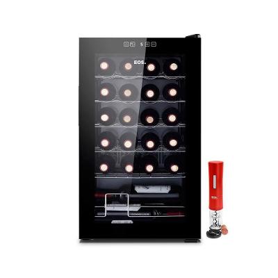Adega 24 Garrafas Climatizada Painel Touch Eac24g 127v Com Abridor Elétrico Vermelho Eos 127v