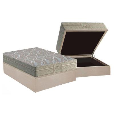 Cama Box Baú Casal: Colchão Espuma Probel D45 / EP Firmepedic ProDormir Advanced Tech2000 Plus + Base CRC Suede Clean(138x188)