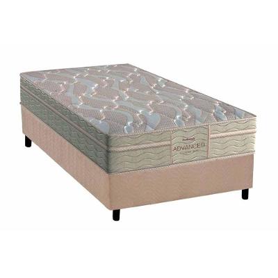 Cama Box Solteiro: Colchão Espuma Probel D45/EP Anatômico Firmepedic ProDormir Advanced Tech2000 Plus + Base CRC Suede Clean(88x188)