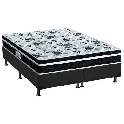 Cama Box Queen: Colchão Anatômico Probel D28/EP Advanced Tech1000 Plus + Base CRC Suede Gray(158x198)