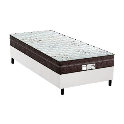 Cama Box Solteiro: Colchão Molas MasterPocket Ensacadas Probel   ProDormir Evolution + Base CRC Courano White(88x188)