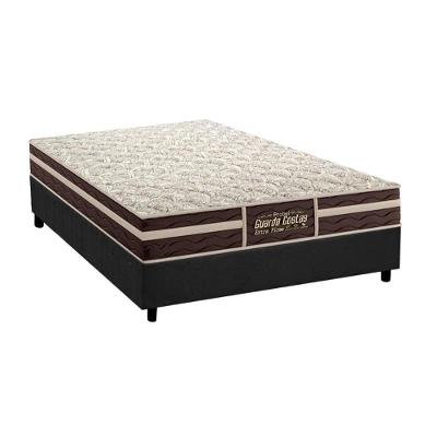 Cama Box Casal: Colchão Ortopédico Probel Guarda Costas Extra Firme + Base CRC Suede Gray(138x188)