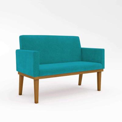 Namoradeira Base Reforçada Sala Elegante azul Turquesa