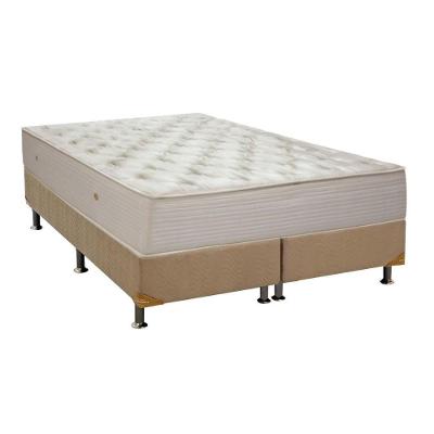 Cama Box Casal: Colchão Molas Ortobom Hotelaria Multilastic Orthotel Superluxo + Base CRC Suede Clean(138x188)
