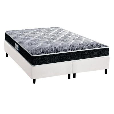 Cama Box Queen: Colchão Ortopédico Probel D33/EP  Advanced Tech1500 + Base CRC Suede White(158x198)