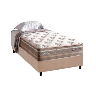 Cama Box Solteiro: Colchão Molas Herval Maxspring Moskow + Base CRC Suede Clean(88x188)