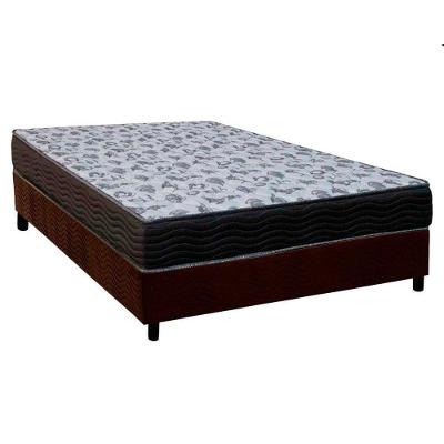 Cama Box Viúva: Colchão Anatômico Ortobom D33/Ep Fort Tech Iso 100 + Base Crc Courano Brown(128X188)