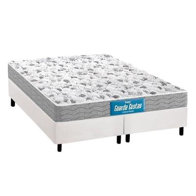 Cama Box Queen: Colchão Anatômico Probel D45/EP Guarda Costas Próextreme Double Face + Base CRC Courano White(158x198)