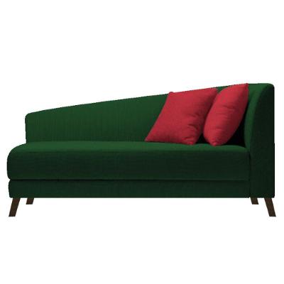 Recamier Heitor 140Cm Com Almofada Verde/Vermelho