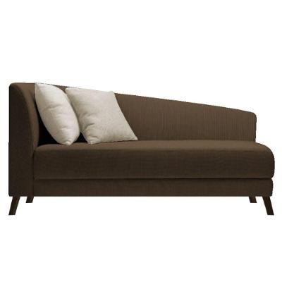 Recamier Heitor 160cm Suede Cor Marrom/bege