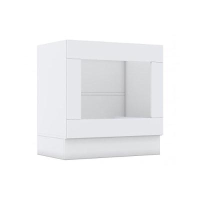 Balcão de Cozinha  Americana p/ Forno Embutir s/ Tampo 80cm Branco - Henn