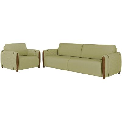 Kit Sofa 223 Cm E Poltrona Decorativa Encanto Linho Tce 1027 Moll Tce 1027