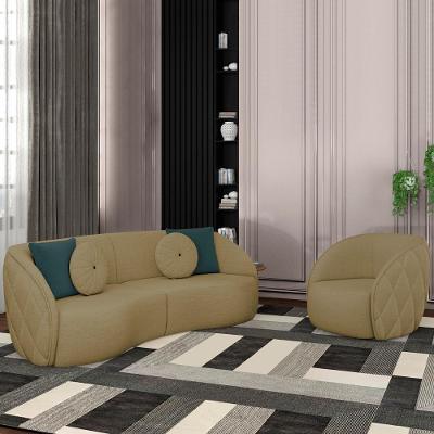 Jogo Sofa 240 Cm 3 Lug E Poltrona 1 Lug Passion Tce 1025 Linho Moll Tce 1025