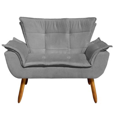 Namoradeira Opala Suede Grafite Castanho