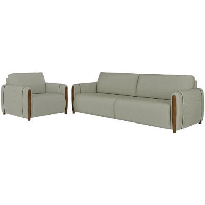 Kit Sofa 168 Cm E Poltrona Decorativa Encanto Linho Tce 1026 Moll Tce 1026