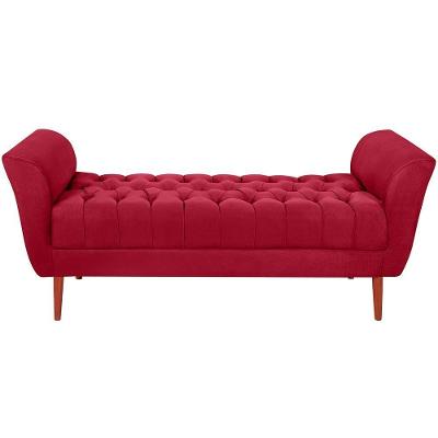 Recamier Grecia 150cm Suede Vermelho Mpassos Vermelho