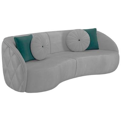 Sofa 3 Lugares 240 Cm Passion Veludo Sl 940 Moll Sl 940