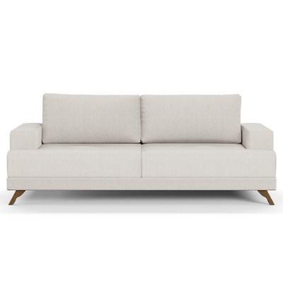 Sofá 160cm 2 Lugares Pés Curvos Santi Linho D05 Cru - Mpozenato