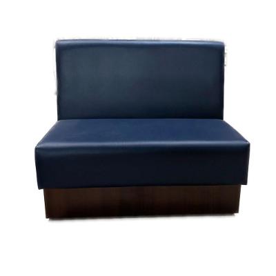 Sofá Booth Slim 1,20M Estofado D28 Para Bares E Restaurantes - Liso Azul - Cor: Azul