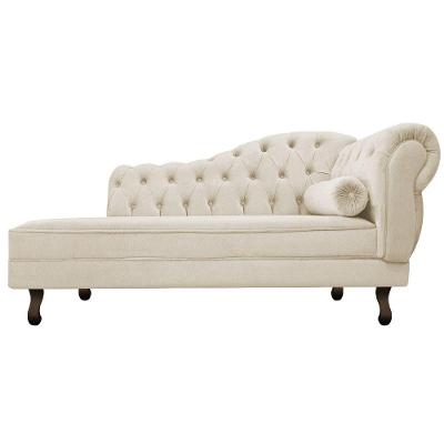 Diva Recamier Diana 185cm Lado Esquerdo Suede Bege