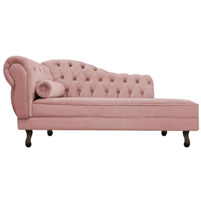 Diva Recamier Diana 140cm Lado Direito Suede Rosê