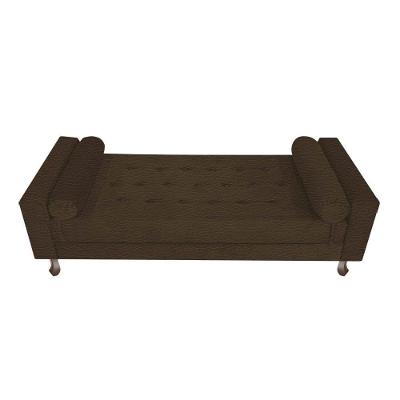 Recamier Baú Félix Solteiro 100cm Corano Marrom