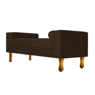 Recamier Félix Casal 140cm Suede Marrom