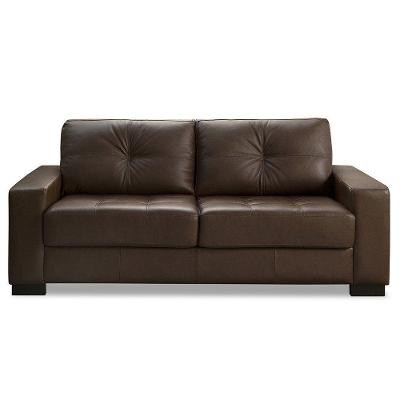 Sofá 2 Lugares Milão 150cm Couro Caramelo