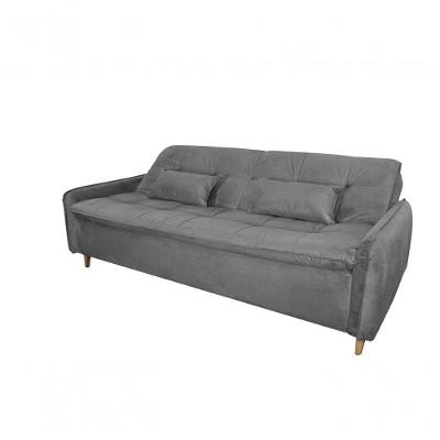 Sofá Cama Casal Reclinável Donna - Cinza Light